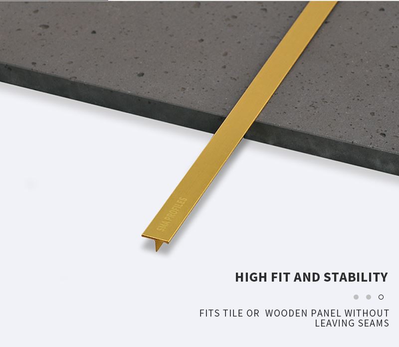 2 antique brass transition strip