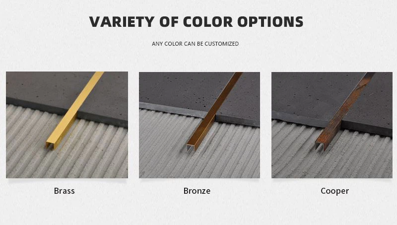 6 brass tile to wood transition